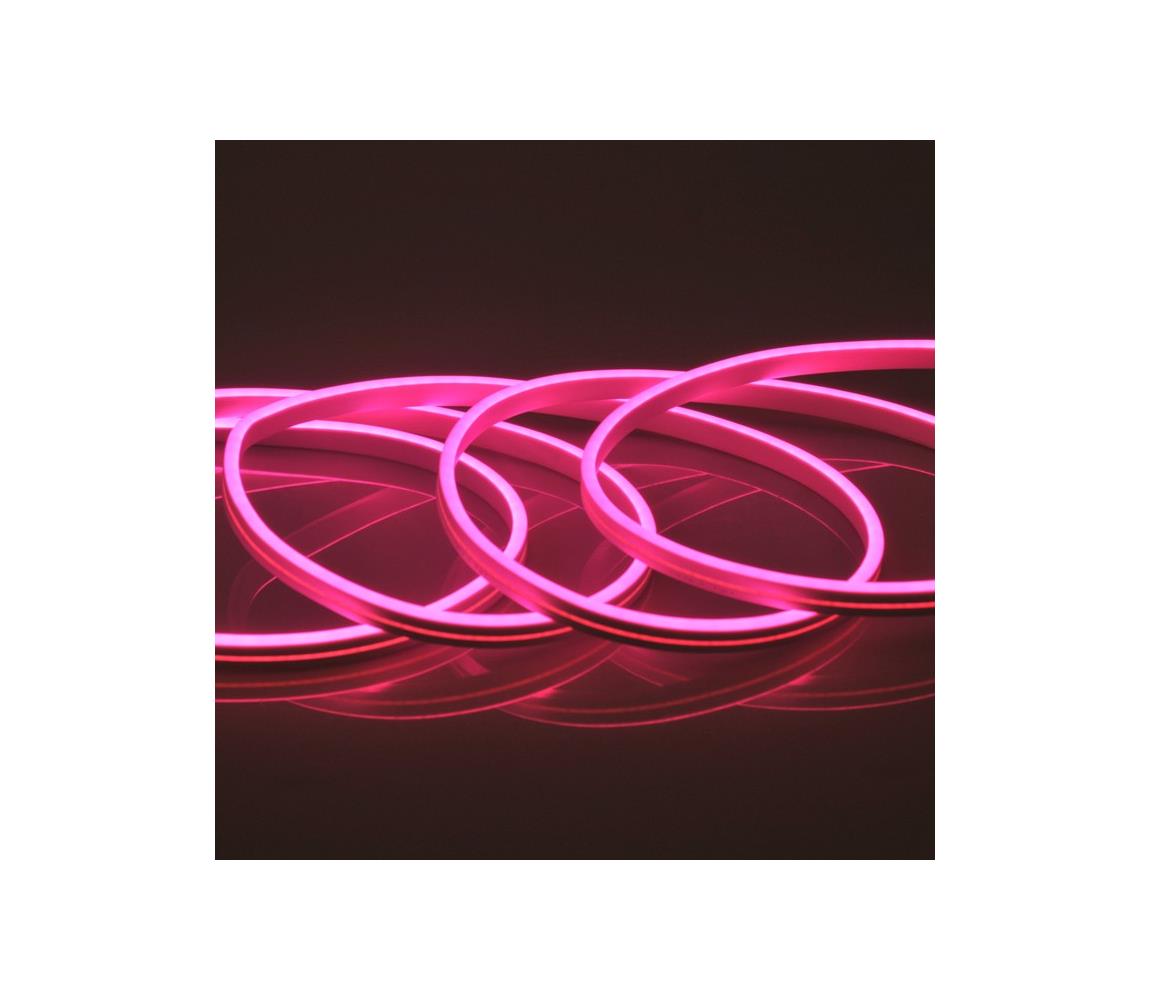  LED szalag NEON 2 m LED / 17W / 12V IP65 rózsaszín 