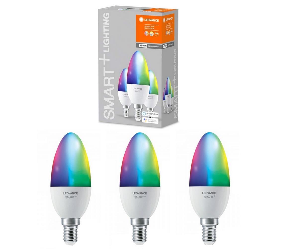 Ledvance SET 3x LED RGBW szabályozható izzó SMART + E14 / 5W / 230V 2700K