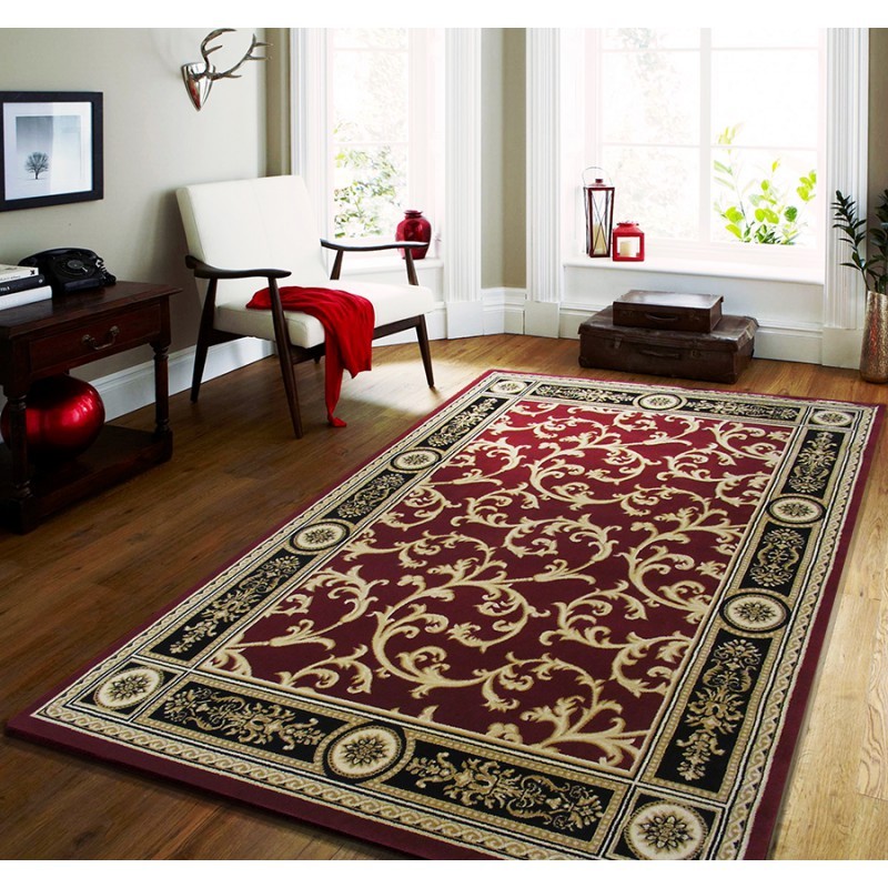 Minőségi vintage szőnyeg piros színben Szélesség: 160 cm | Hossz: 220 cm