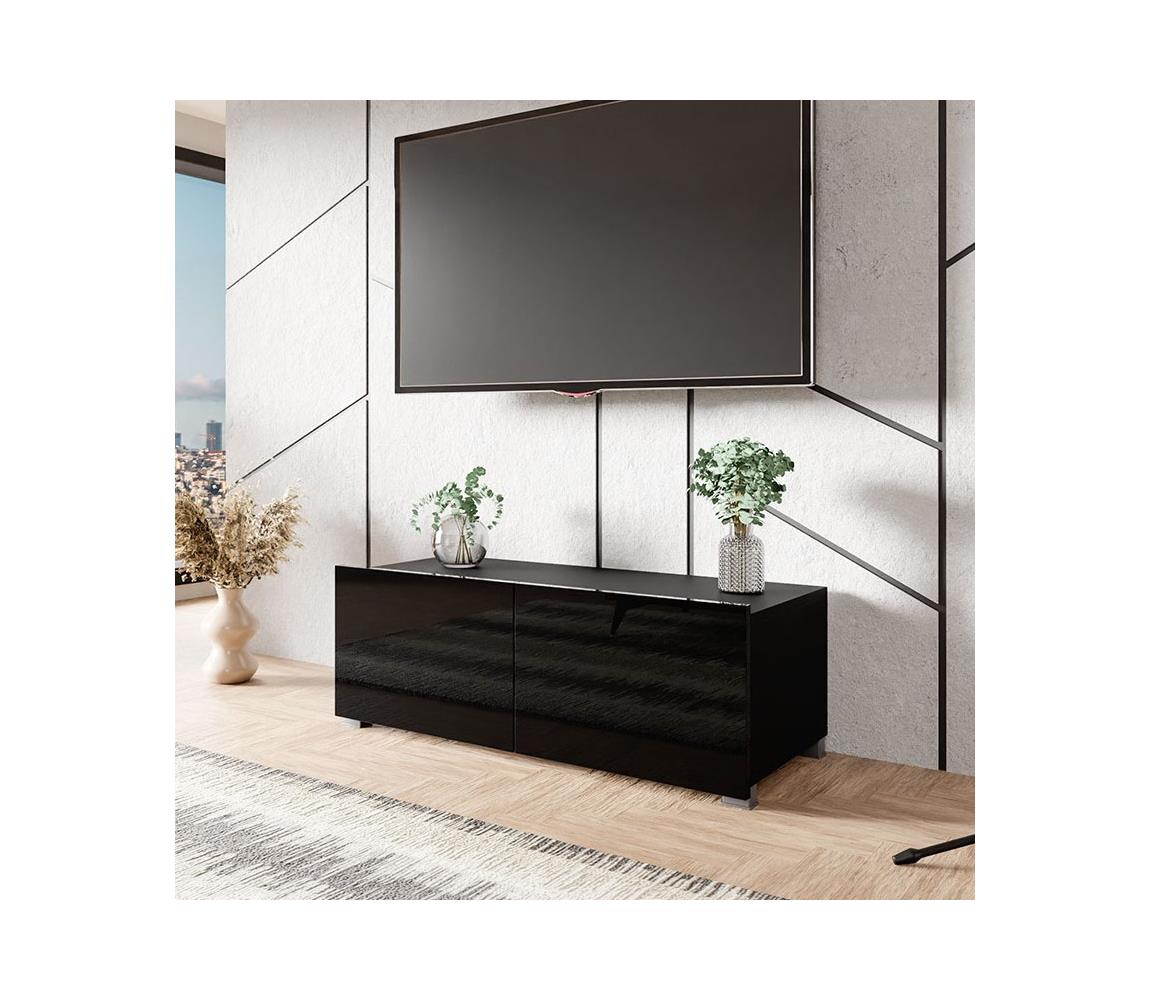 MIRJAN 24 TV asztal CALABRINI 37x100 cm fekete 