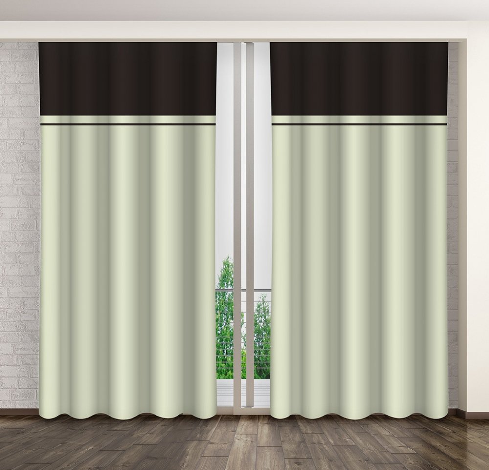 Modern dekoratív sötétítő függöny Hossz: 250 cm