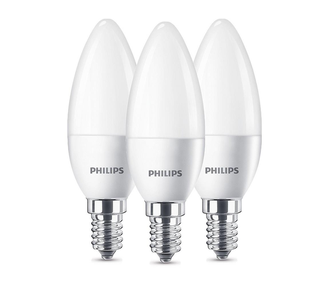 Philips Készlet 3 x LED izzó Philips B35 E14/5,5W/230V 