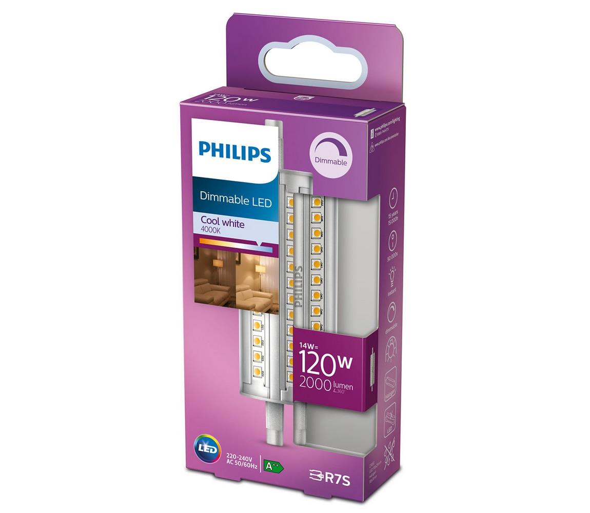 Philips LED Dimmelhető izzó Philips R7s/14W/230V 4000K 118 mm 