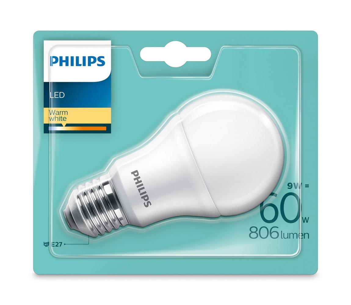 Philips LED Izzó Philips E27/9W/230V 2700K 