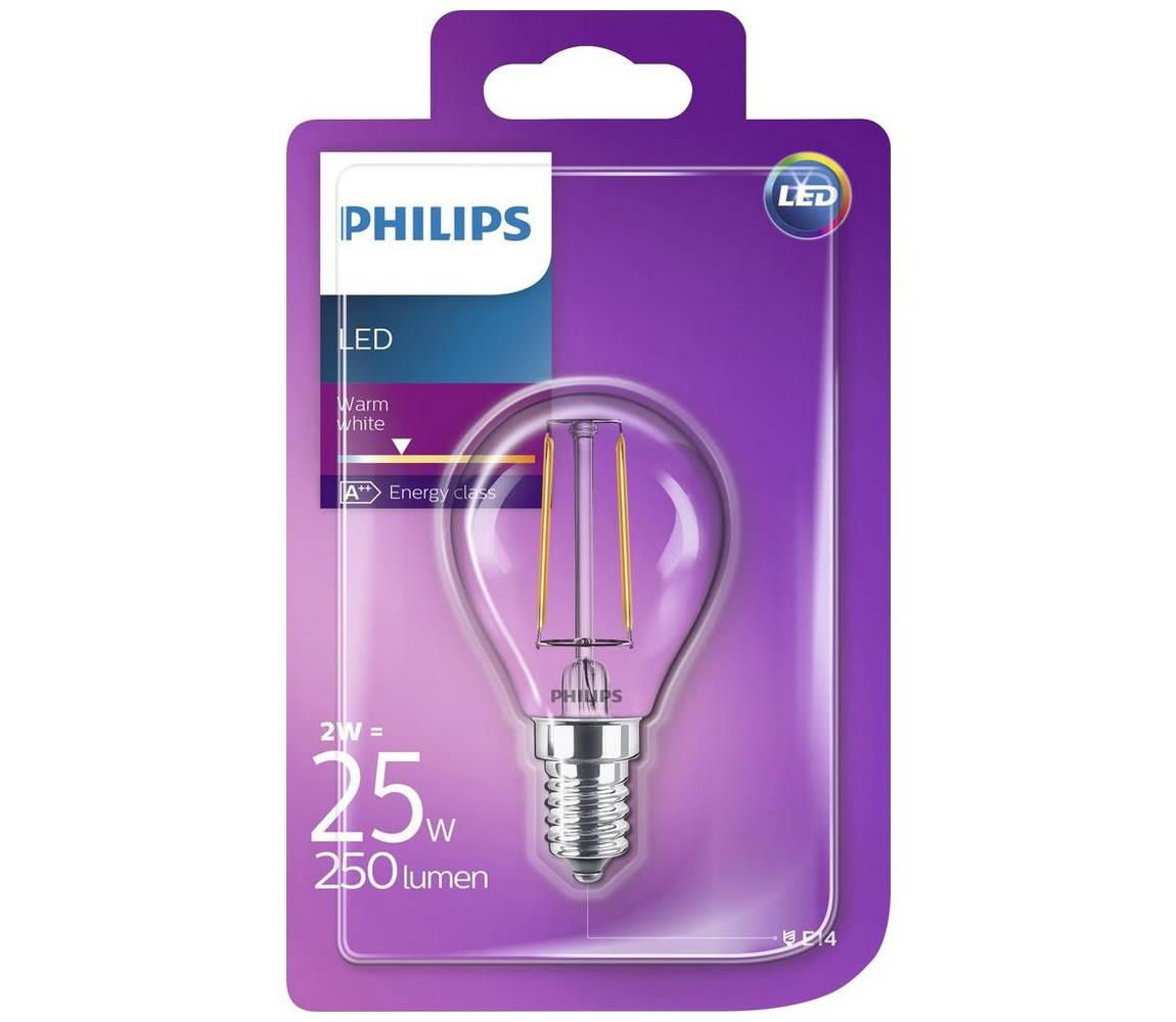 Philips LED Izzó Philips VINTAGE E14/2W/230V 2700K 