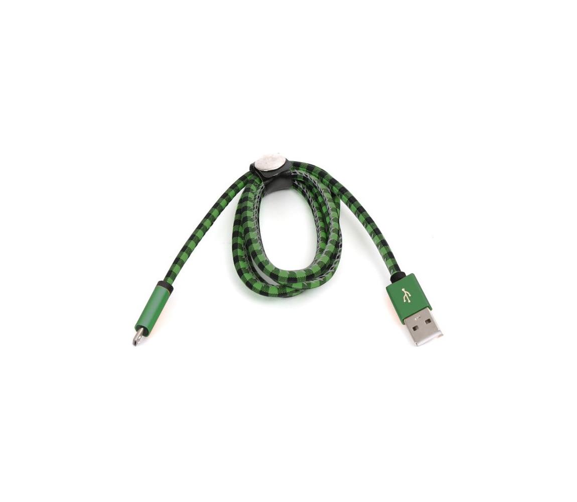  USB kábel USB A / Micro USB csatlakozó 1 m zöld 