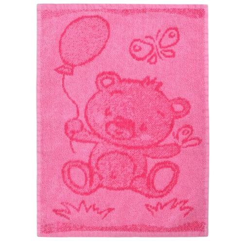 Bear pink gyermek törölköző, 30 x 50 cm