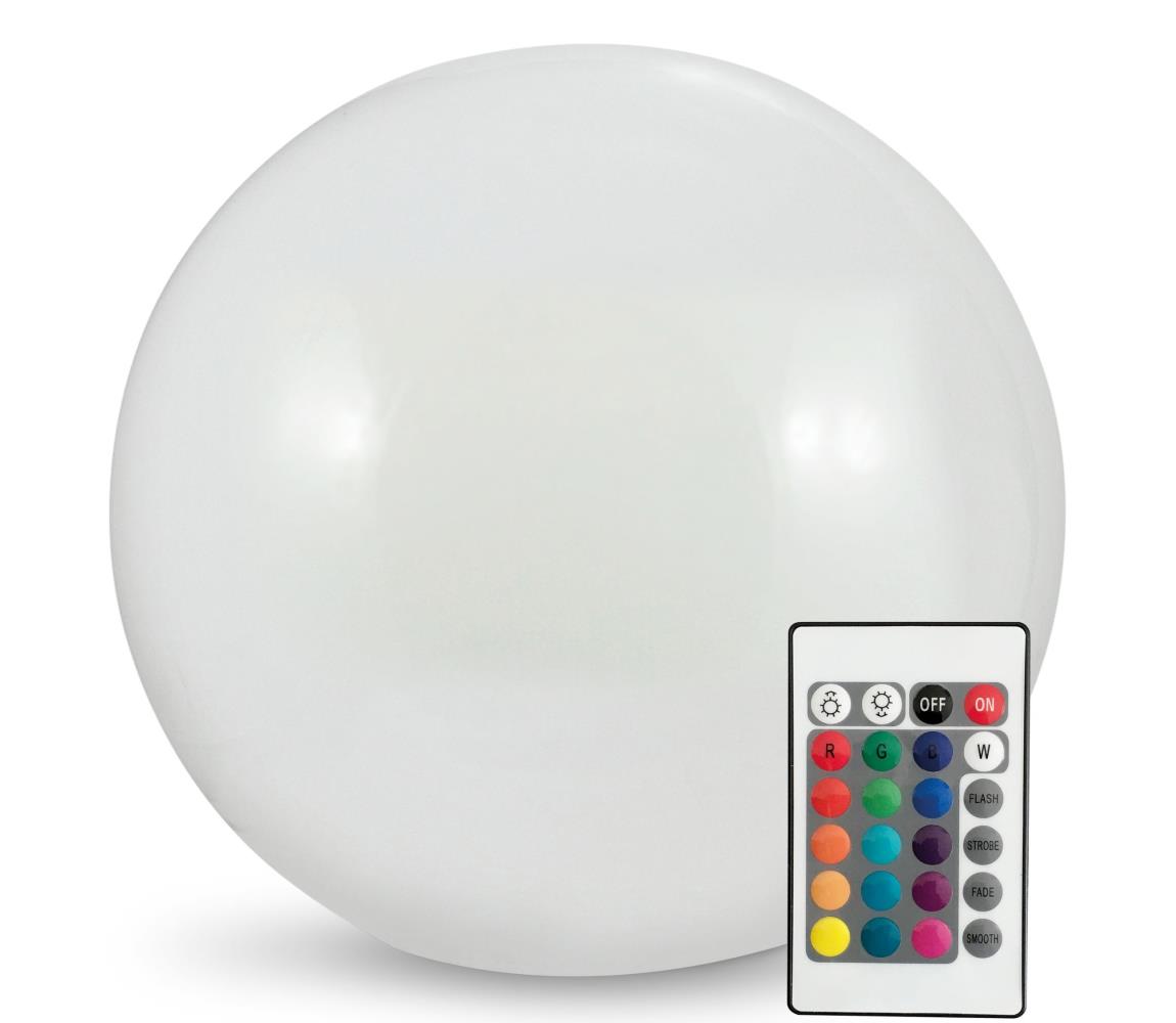  LED RGBW Napelemes lámpa BALL LED/1,2V átm. 40 cm IP65 + távirányítás 