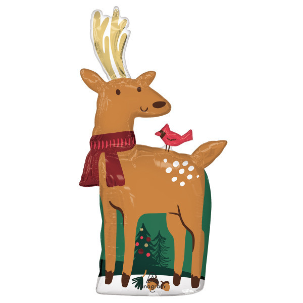 Reindeer, Rénszarvas fólia lufi 101 cm