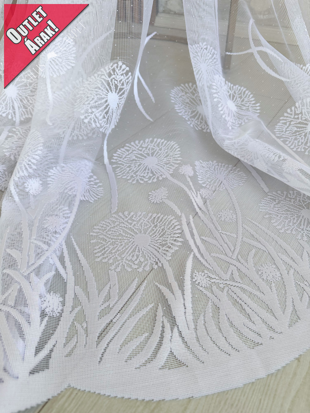  Azrah Luxury készre varrt függöny pitypang virág 300x250cm