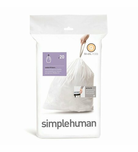 Simplehuman zsák szemeteskosárba Q 50-65 l, 20 db