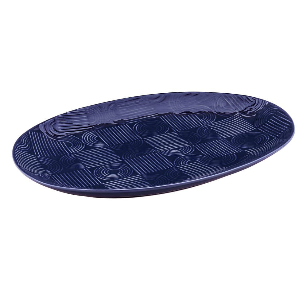 Sötétkék kerámia szervírozó tányér 30x41 cm Arc – Maxwell & Williams