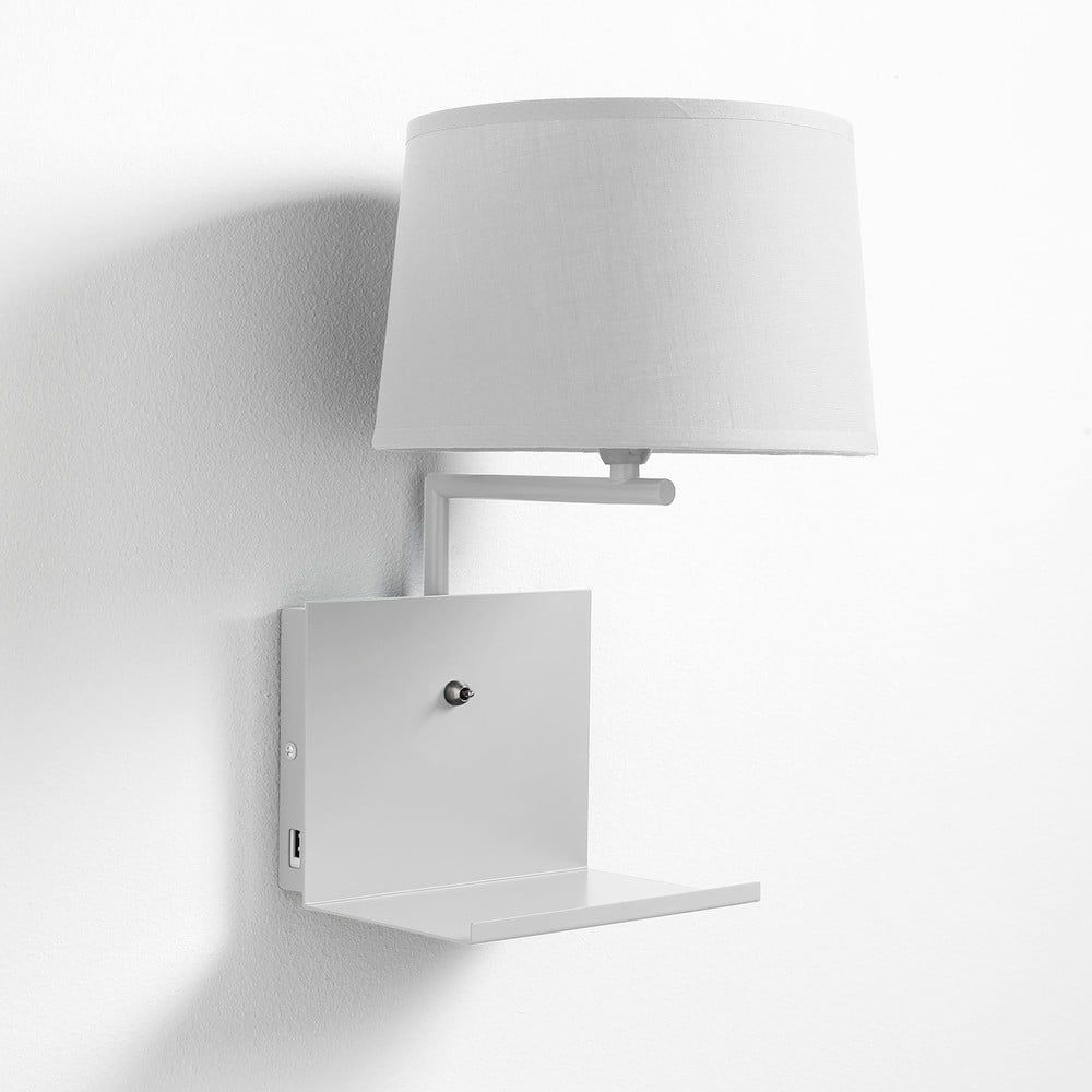 Fehér fali lámpa Nio – Tomasucci