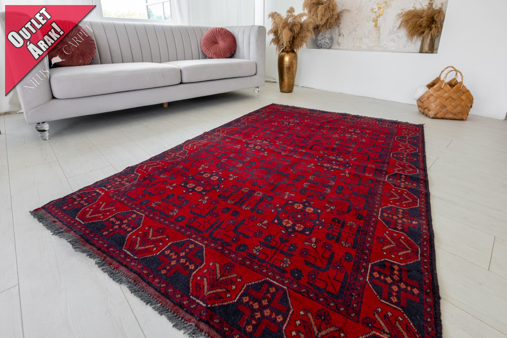  Kézi csomózású perzsa szőnyeg Khalmohamedi Afgán191x125cm