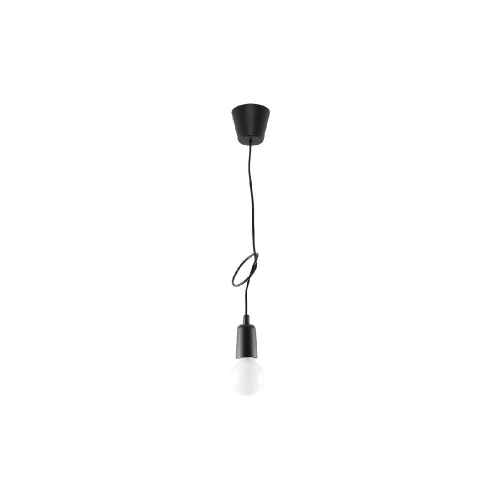Fekete függőlámpa 9x9 cm Rene - Nice Lamps