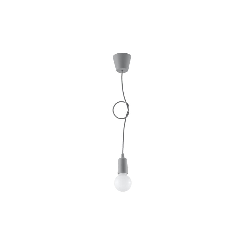 Szürke függőlámpa ø 5 cm Rene – Nice Lamps