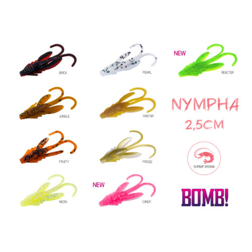 BOMB! Gumihal Nympha / 10db - 2,5cm/CANDY