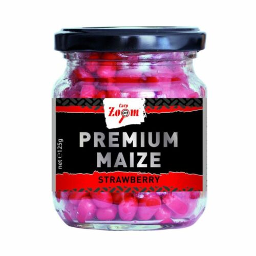 Carp Zoom CarpZoom Prémium horgászkukorica, eper, 125 g, 220 ml