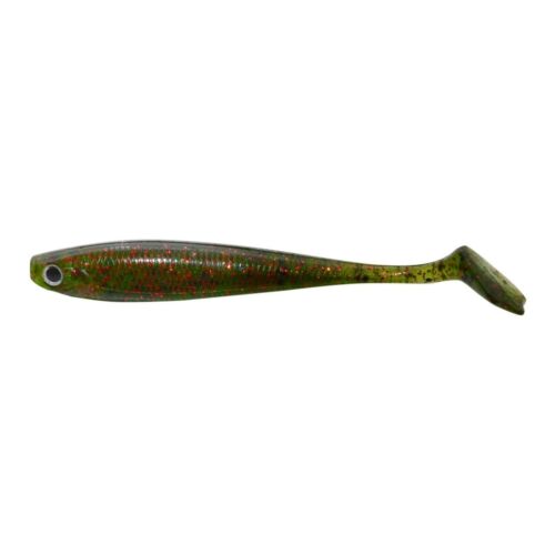 Carp Zoom PZ Ducking Killer gumihal halas aromával, 9 cm, sötét, színes csillám, 5 db