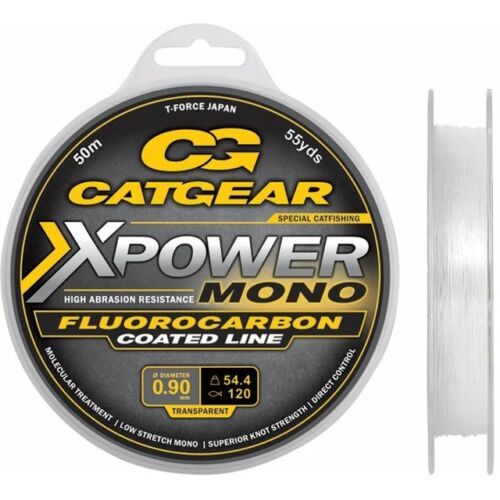 Catgear Xpower Mono Leader FC 50 m 120 lb előkezsinór