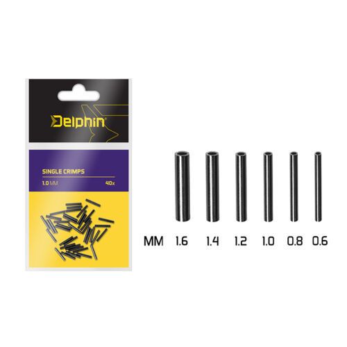 Delphin Single CRIMPS /40ks - 0.6mm