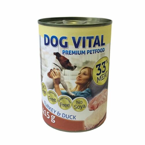 Dog Vital konzerv turkey&duck 415gr