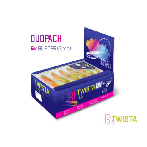 DuoPACK BOX Delphin TWISTA UVs / 6x 5db - 8cm/CANDY