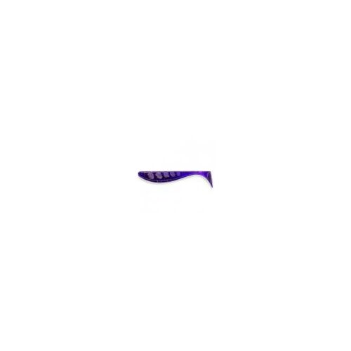 FISHUP Wizzle Shad 3" 8db, #055 - Dark Violet Peackock Silver