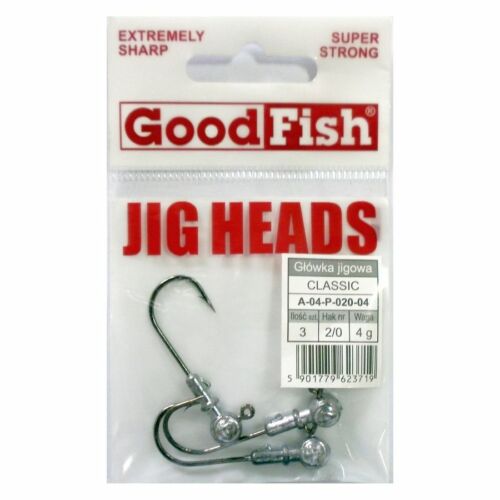 Good Fish Jig Head - Méret: 4/0Tömeg: 24gCsomagolás: 3db /csomagSzin: Ezüst