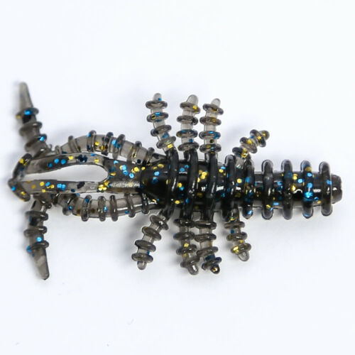 HiKi-Apró rák formájú gumicsali 40 mm-WD06 - Fekete-Kék