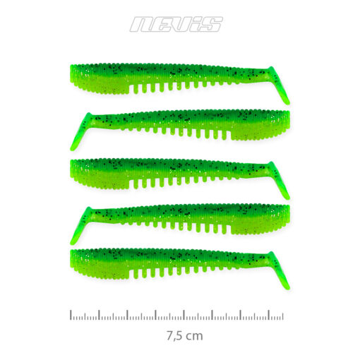 Impulse Shad 7.5cm 5db/cs Zöld Flitter