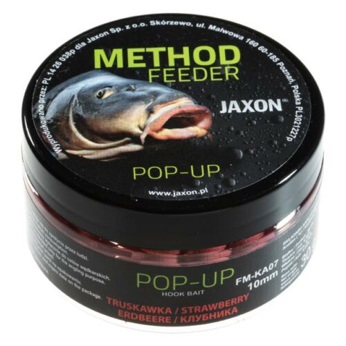Jaxon pop-up boilies strawberry 30g 10mm