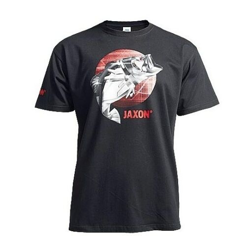 Jaxon t-shirt black w/fish s póló