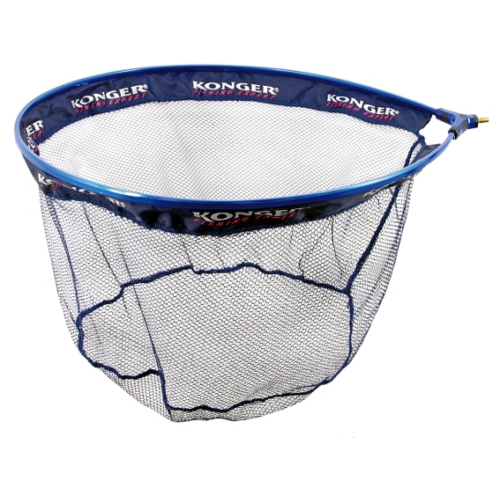 Konger landing net basket special rubber lined competitive large blue