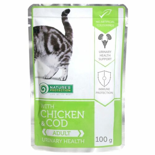 Natures Protection Alutasakos Adult Cat Urinary Health Chicken&cod 100g