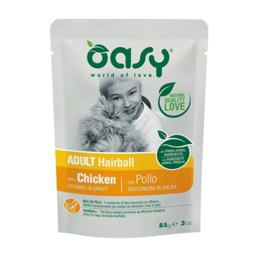Oasy Cat Alutasakos Chunks in Gravy Adult Hairball 85g