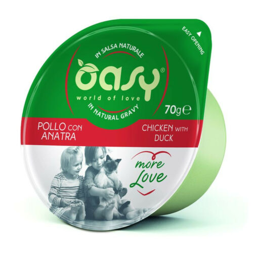 Oasy Cat Tálka More Love Chicken With Duck 70g