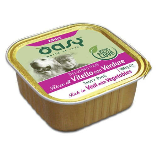 Oasy Dog Alutálka Tasty Paté Adult Veal&Vegetables 150g