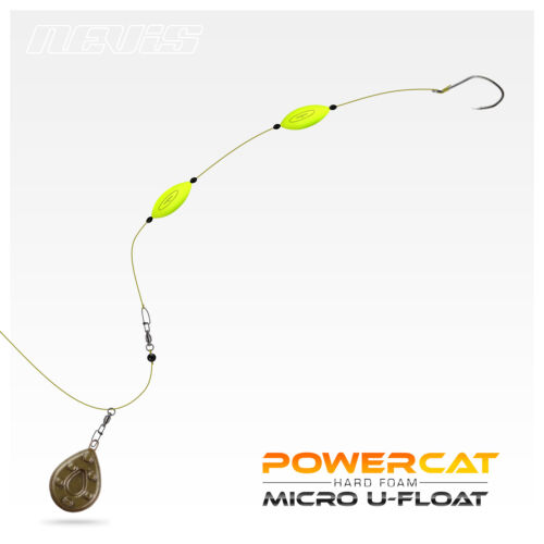 Powercat micro U-float 3gr sárga  2db/cs