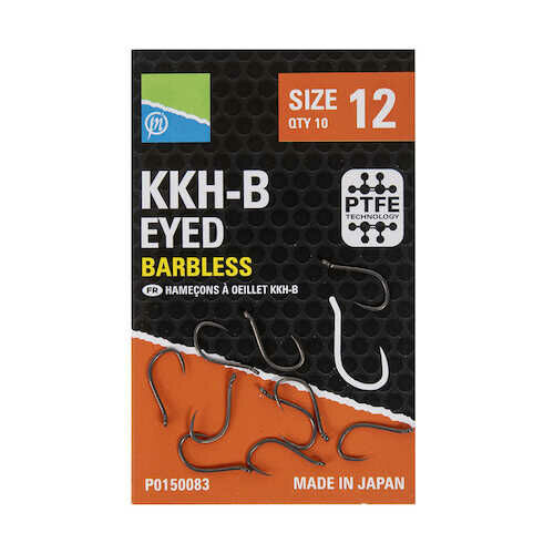 Preston KKH-B Barbless Hooks - 12