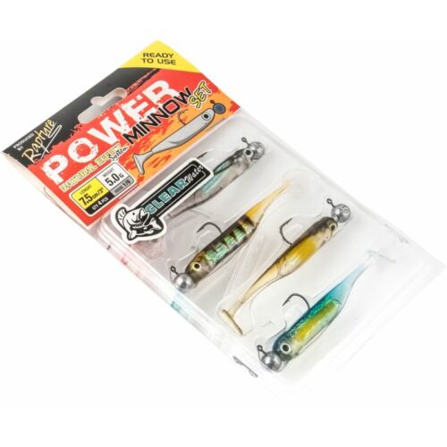 Rapture Power Minnow Set Shad Tail Clear Water 75 mm