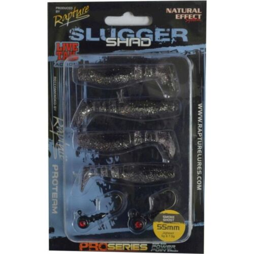 Rapture Slugger Shad Set 55 Smoke Ghost 4+2 db/csg, műcsali szett