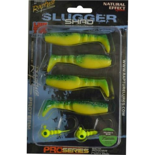 Rapture Slugger Shad Set 75 Yellow / Blue 4+2 db/csg, műcsali szett