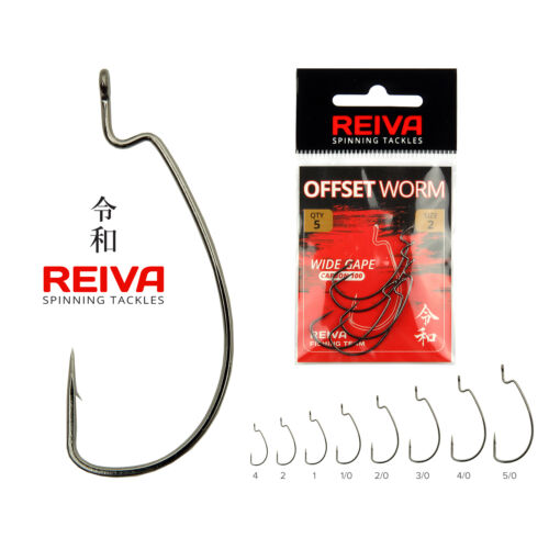 Reiva Offset Worm 5/0-as  3db/cs