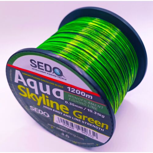 SEDO Aqua Skyline Green 1200 Méter Monofil Horgász Zsinór 0,28mm 7,62kg