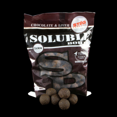 Stég Product Soluble Bojli 24mm Chocolate&Liver 1kg