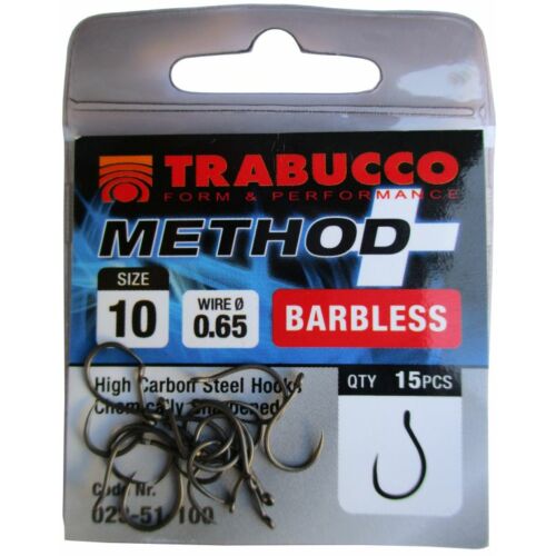 Trabucco Method Plus Feeder szakáll nélküli horog 16, 15 db/csg