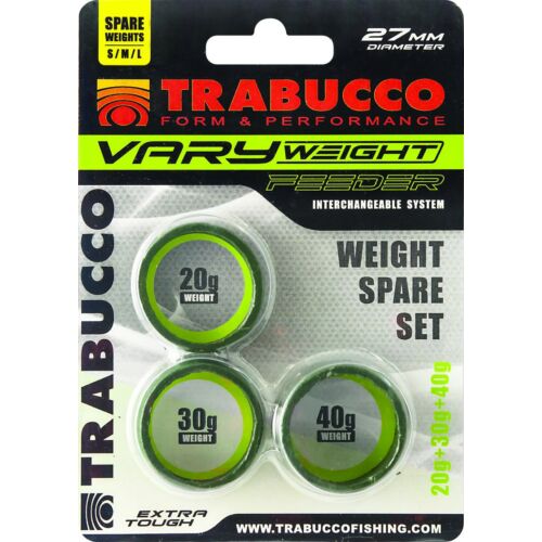 Trabucco Vary Weight Distance Cage Feeder Weight Sets 20-30-40g feeder kosár súly szett