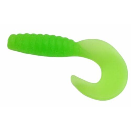Trabucco Yummy Bait Curly Tail green chartreuse 8 db plasztik csali