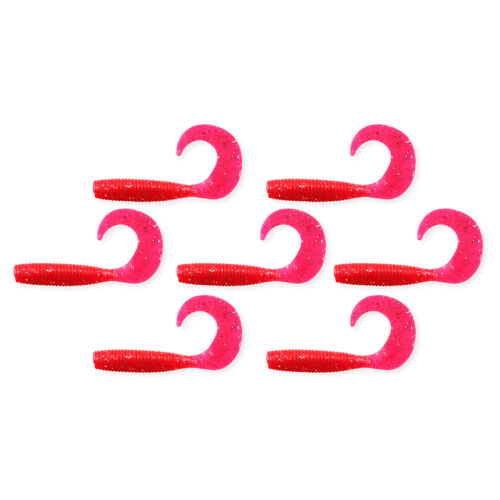 Twister 6cm 7db/cs piros flitter